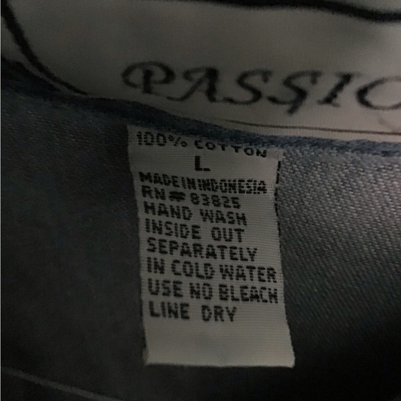 NWOT Passion- I Vintage Rare  women’s Snowman Shirt - L 100% Cotton - Picture 3 of 6